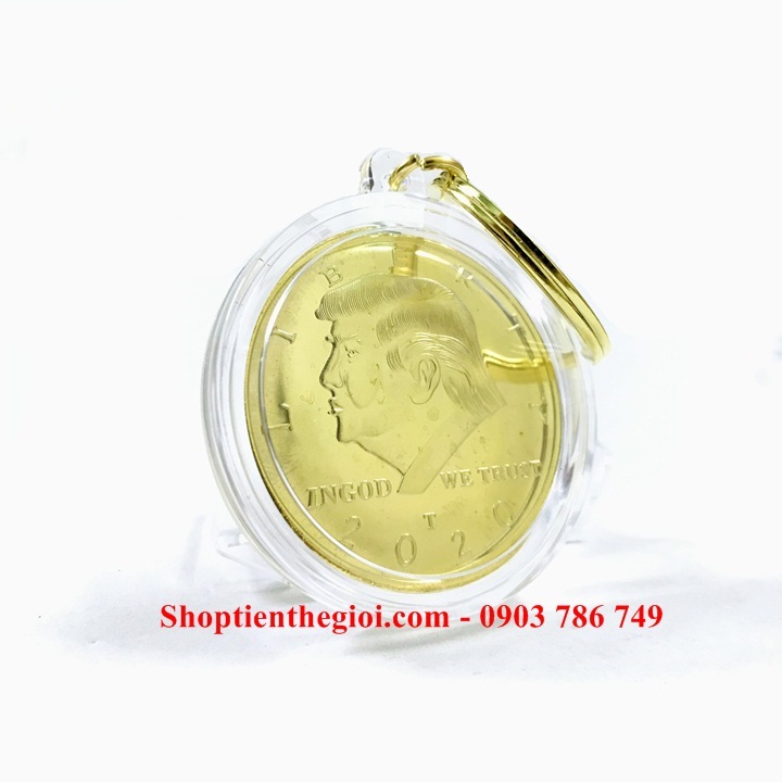 Móc khóa xu hình Trump - SP005258 